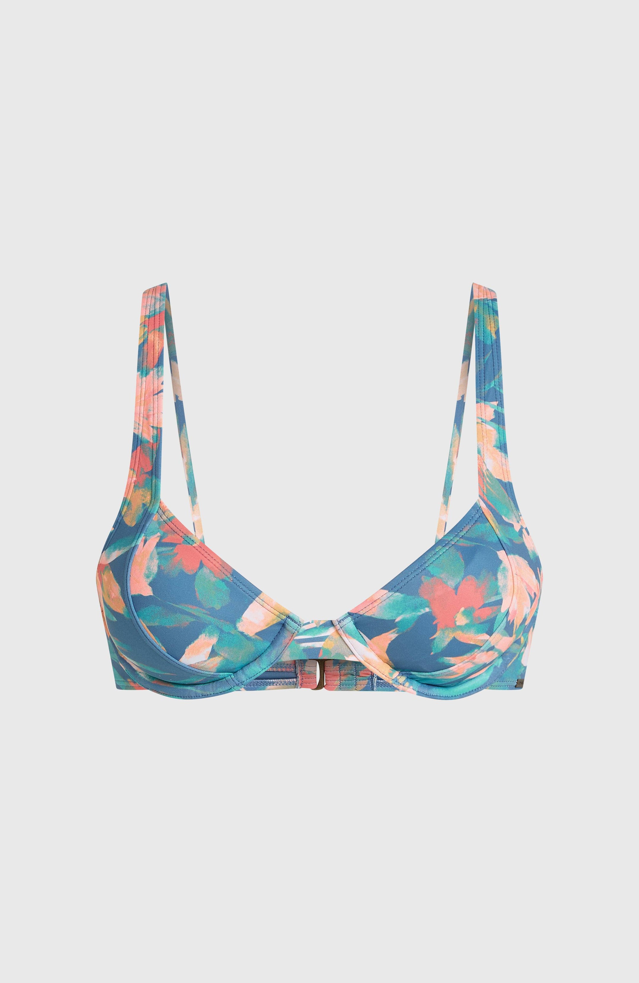 Elsie Underwire Top - Blue Painted Tropics