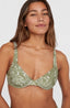 Elsie Underwire Top - Green Textured Jungle