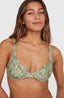 Elsie Underwire Top - Green Textured Jungle