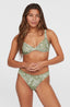 Elsie Underwire Top - Green Textured Jungle