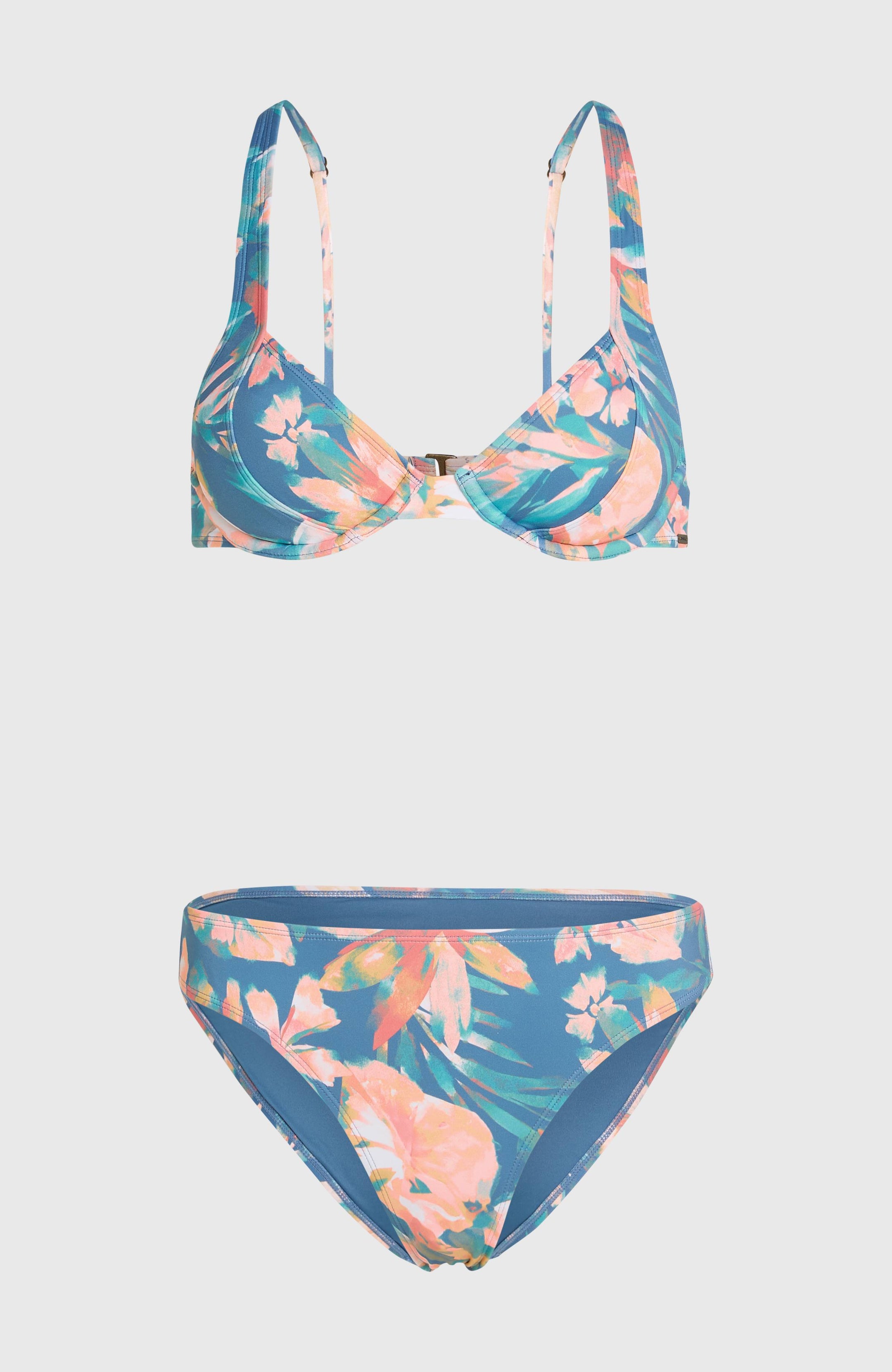 Saltwater Elsie Rita Bikini Set - Blue Painted Tropics