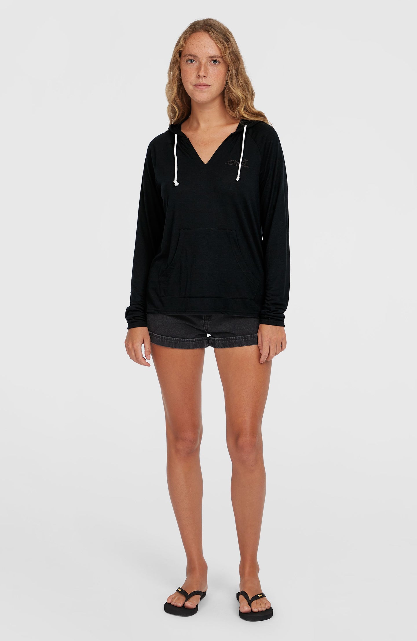 Essentials Long Sleeve Hoodie - Black Out