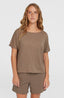 Essentials O'Neill Script Drape T-Shirt - Pure Cashmere