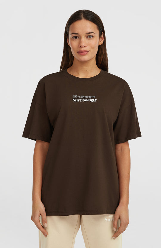 The Future Surf Society T-Shirt - Coffee Bean