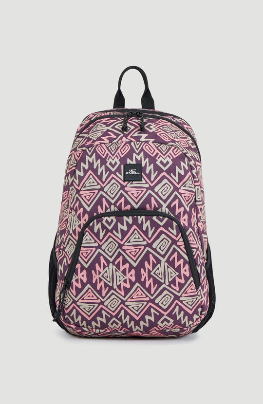 Wedge Backpack - Purple Retro Ikat