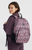 Wedge Backpack - Purple Retro Ikat