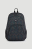 Wedge Backpack - Black Retro Ikat