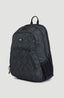 Wedge Backpack - Black Retro Ikat