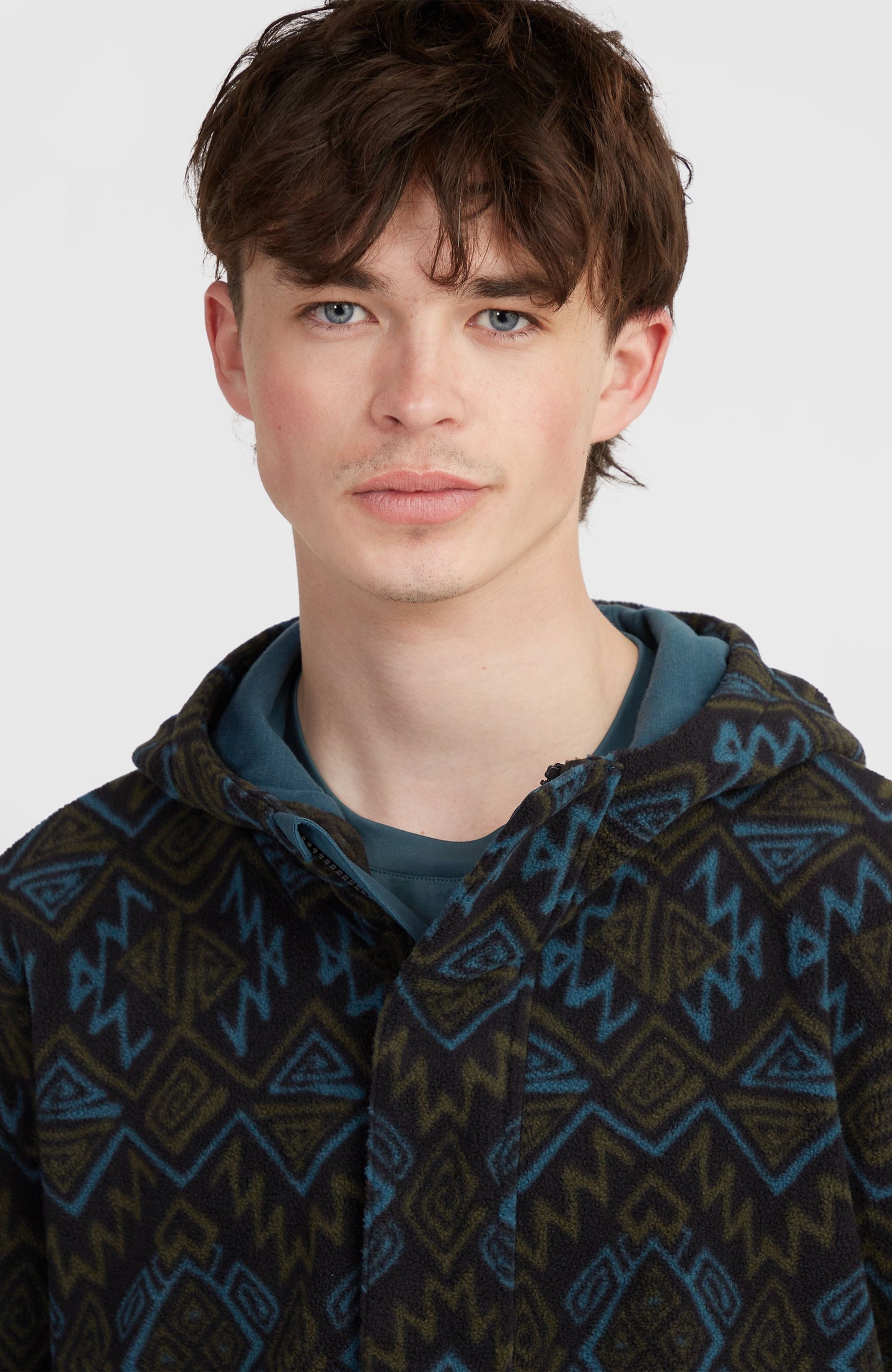 O'Neill Superfleece Hz Hoodie - Black Retro Ikat