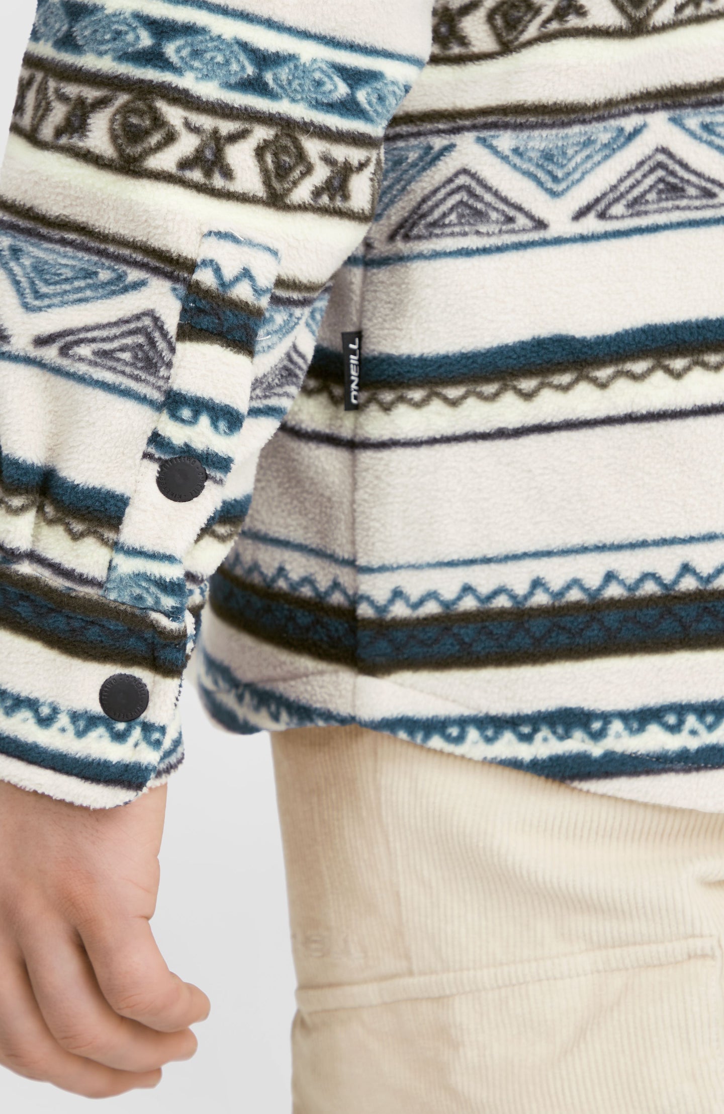 O'Neill Superfleece Shirt - Grey Ikat Stripe