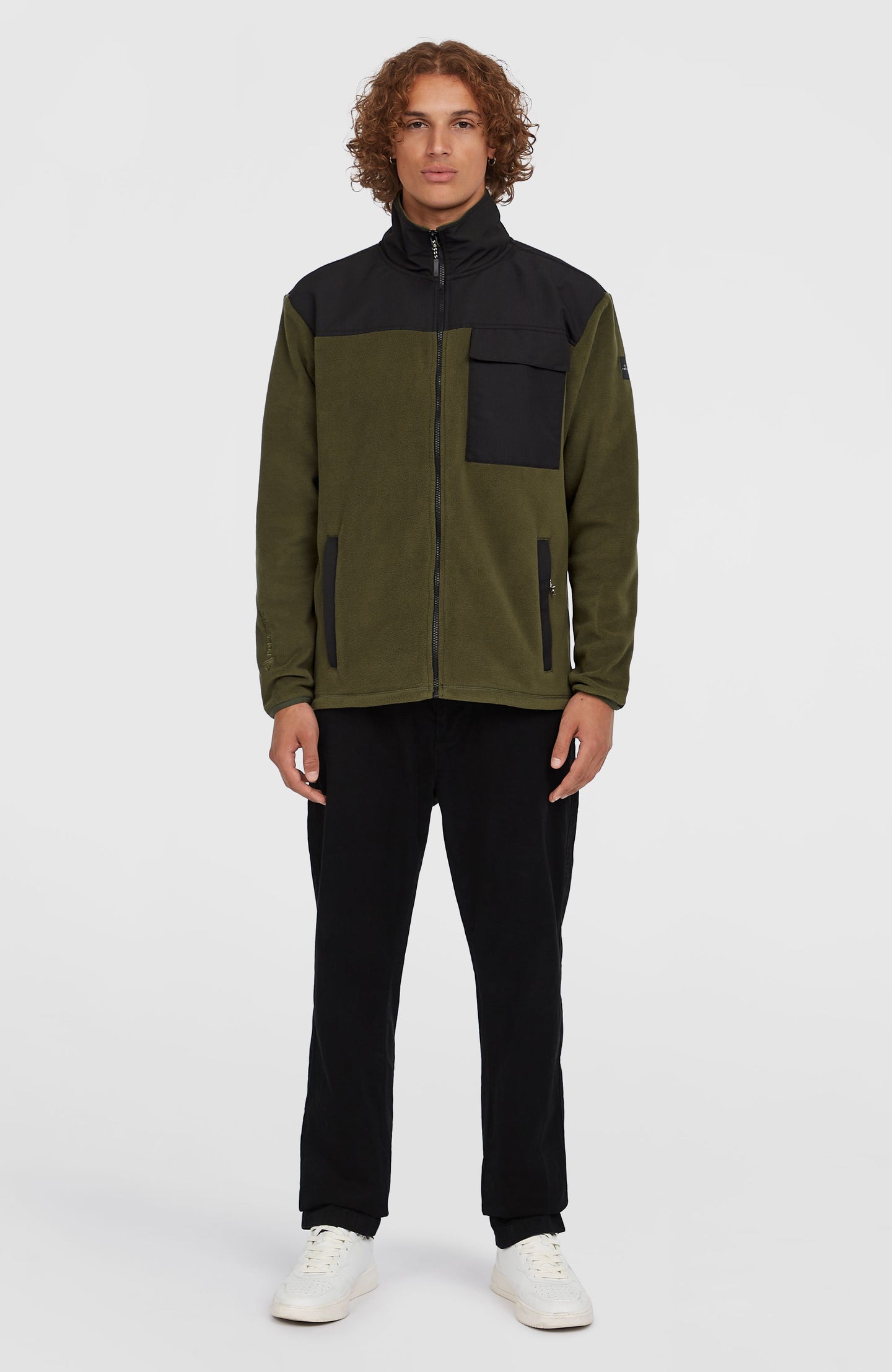 Utility Polartec 200 Fz Fleece - Forest Night Colour Block