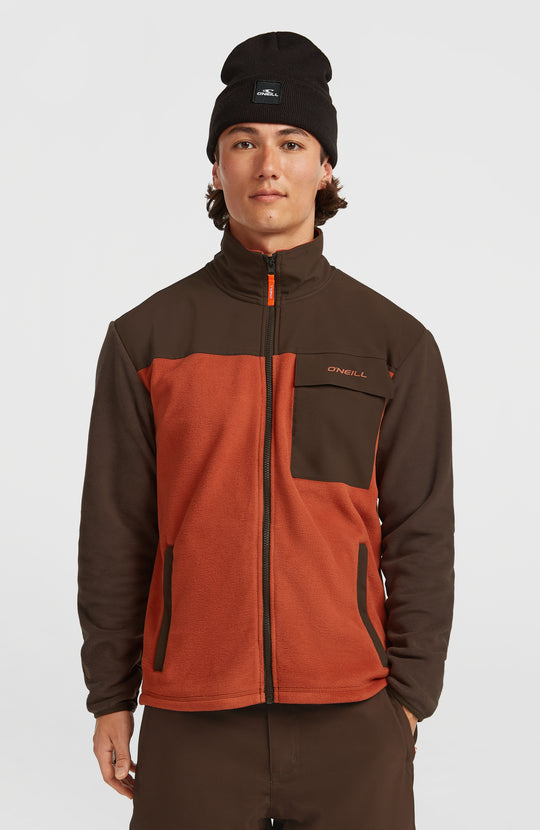 Fwc'Peak Polartec Hyperfleece - Coffee Bean Colour Block