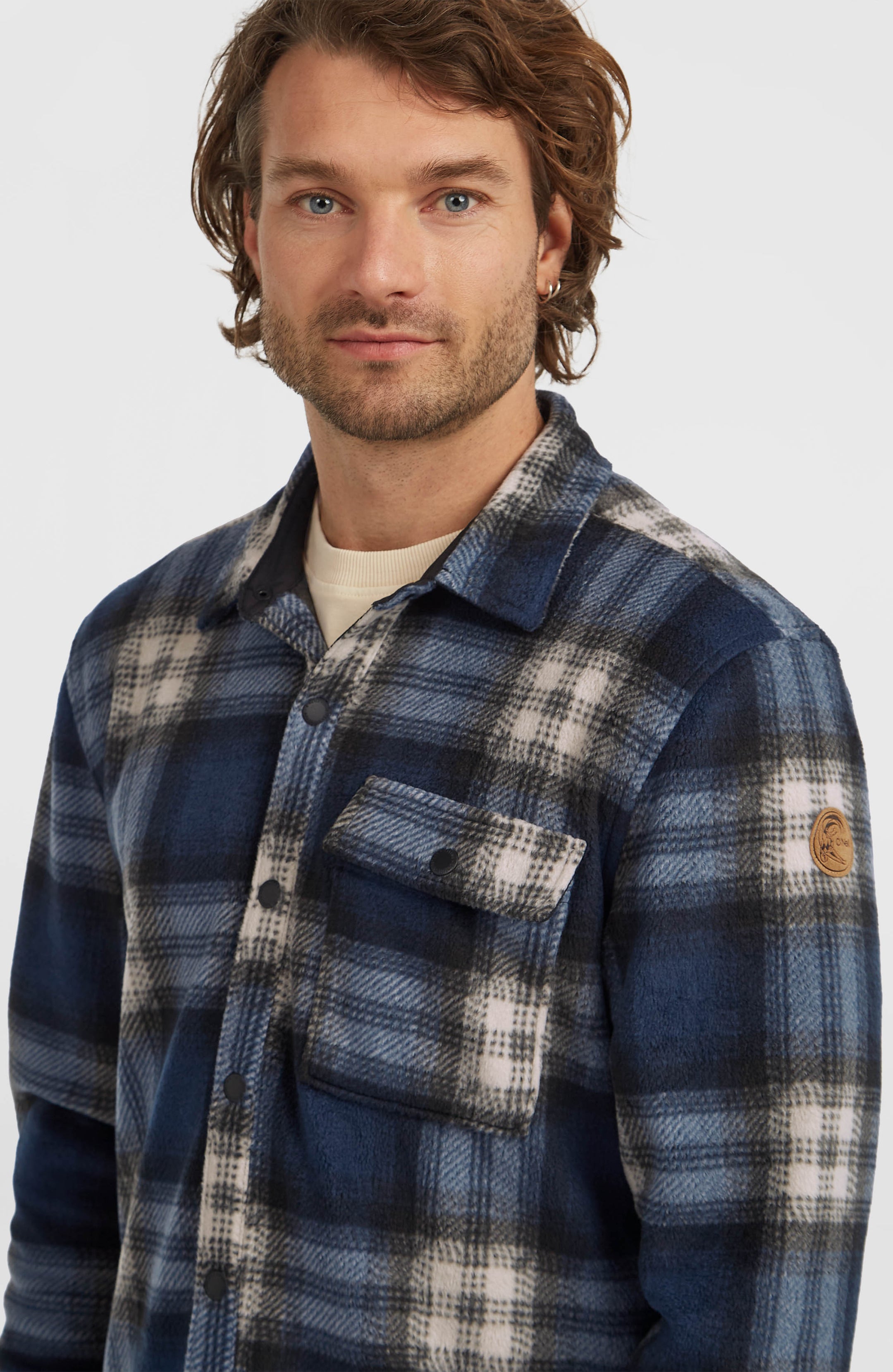 O'Riginals Superfleece Shirt - Mozart Blue Check
