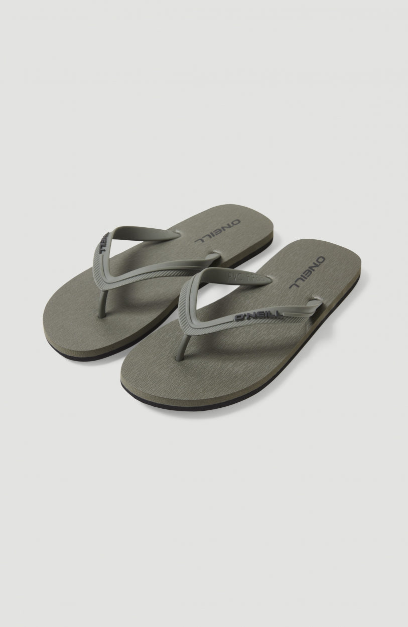Profile Small Logo Sandals - Military Green