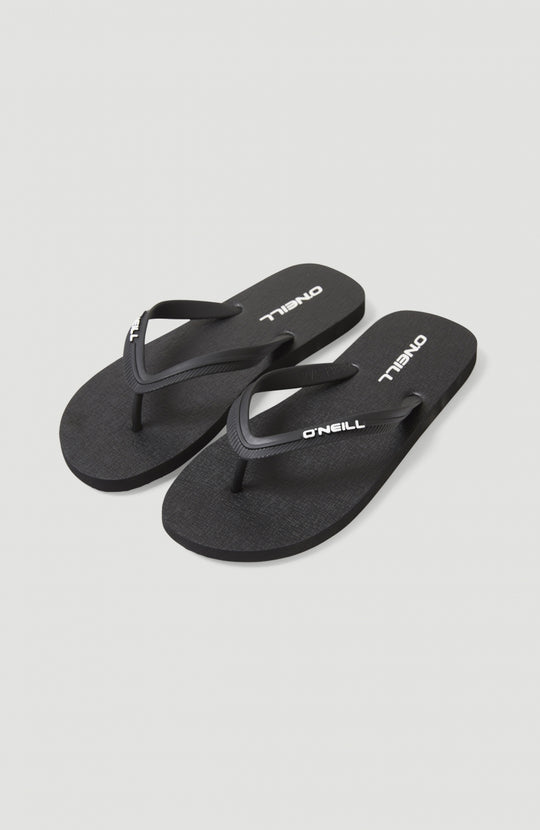 Profile Small Logo Sandals - Black Out