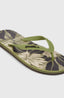 Profile Graphic Sandals - Green Dusty Flower