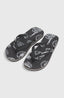 Profile Graphic Sandals - Black Mystical