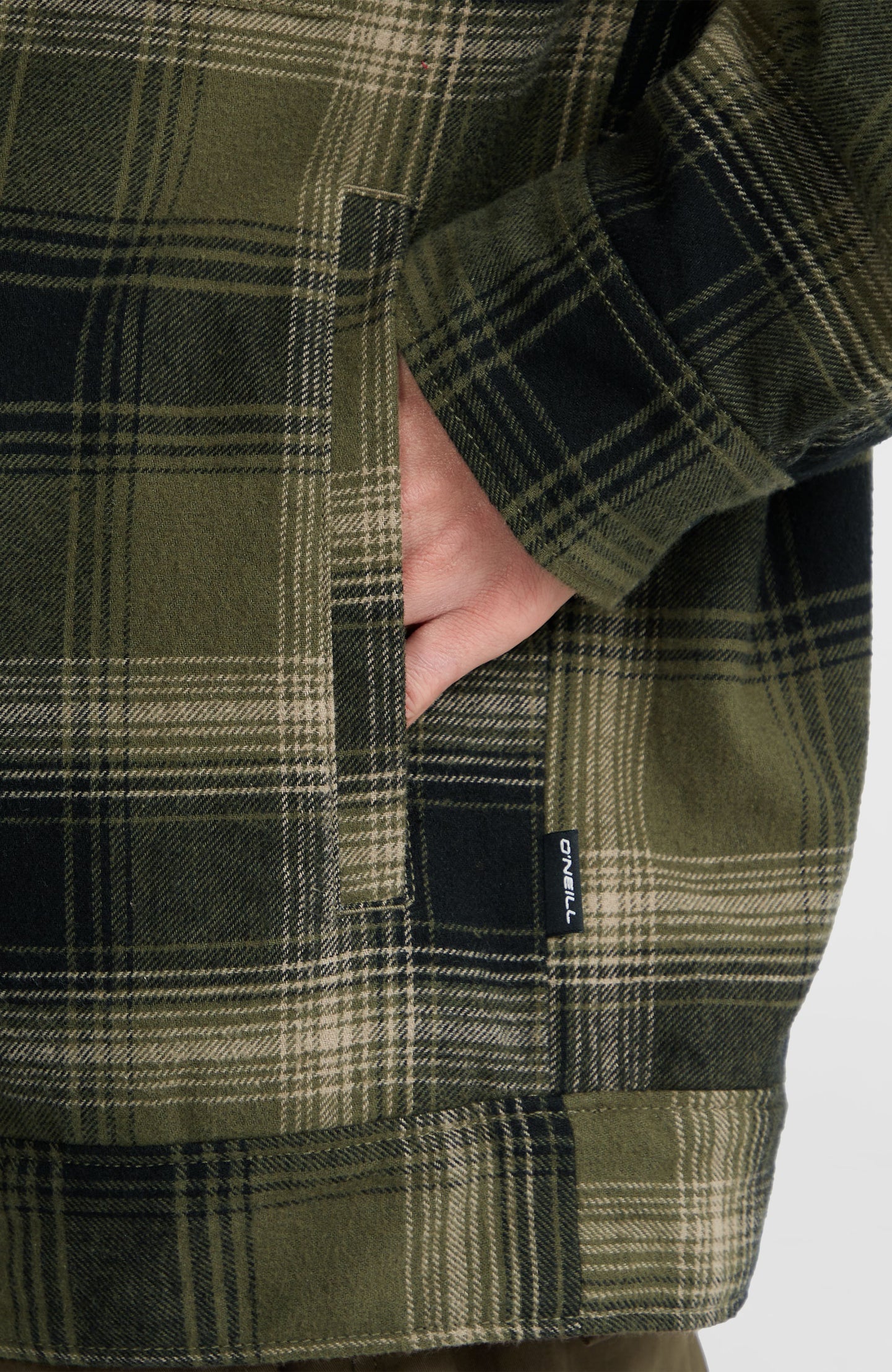 O'Neill Fleece Lined Jacket - Green Check Small