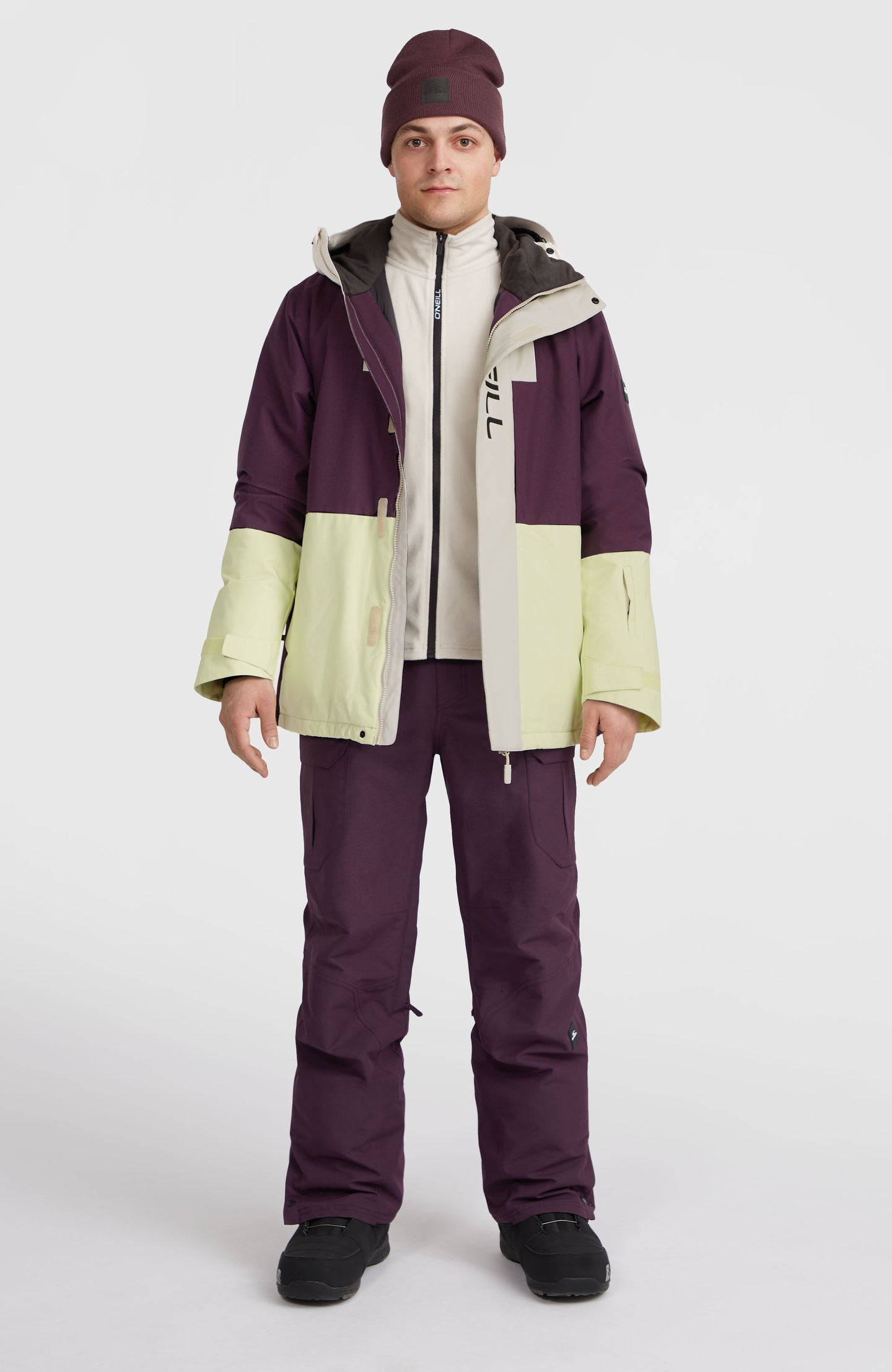O'Riginals Hybrid Jacket - Aubergine Colour Block