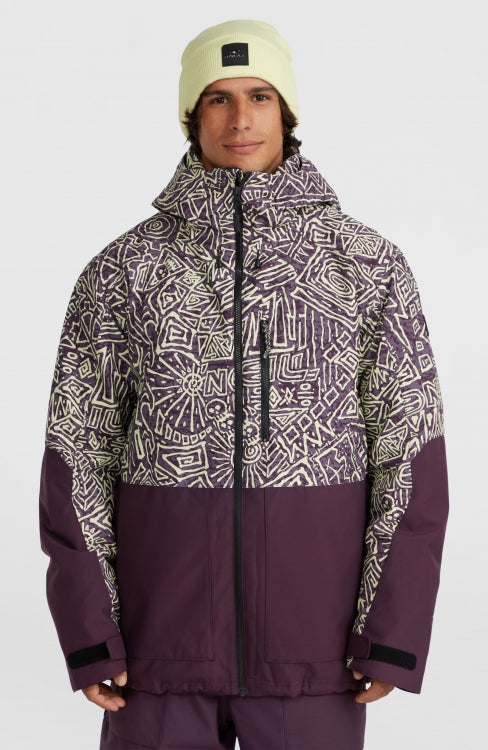 O'Riginals Block Snow Jacket - Dark Purple Sketcheritage