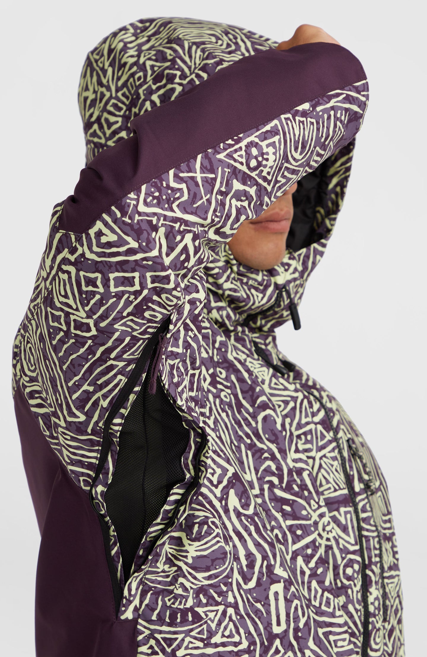 O'Riginals Block Snow Jacket - Dark Purple Sketcheritage