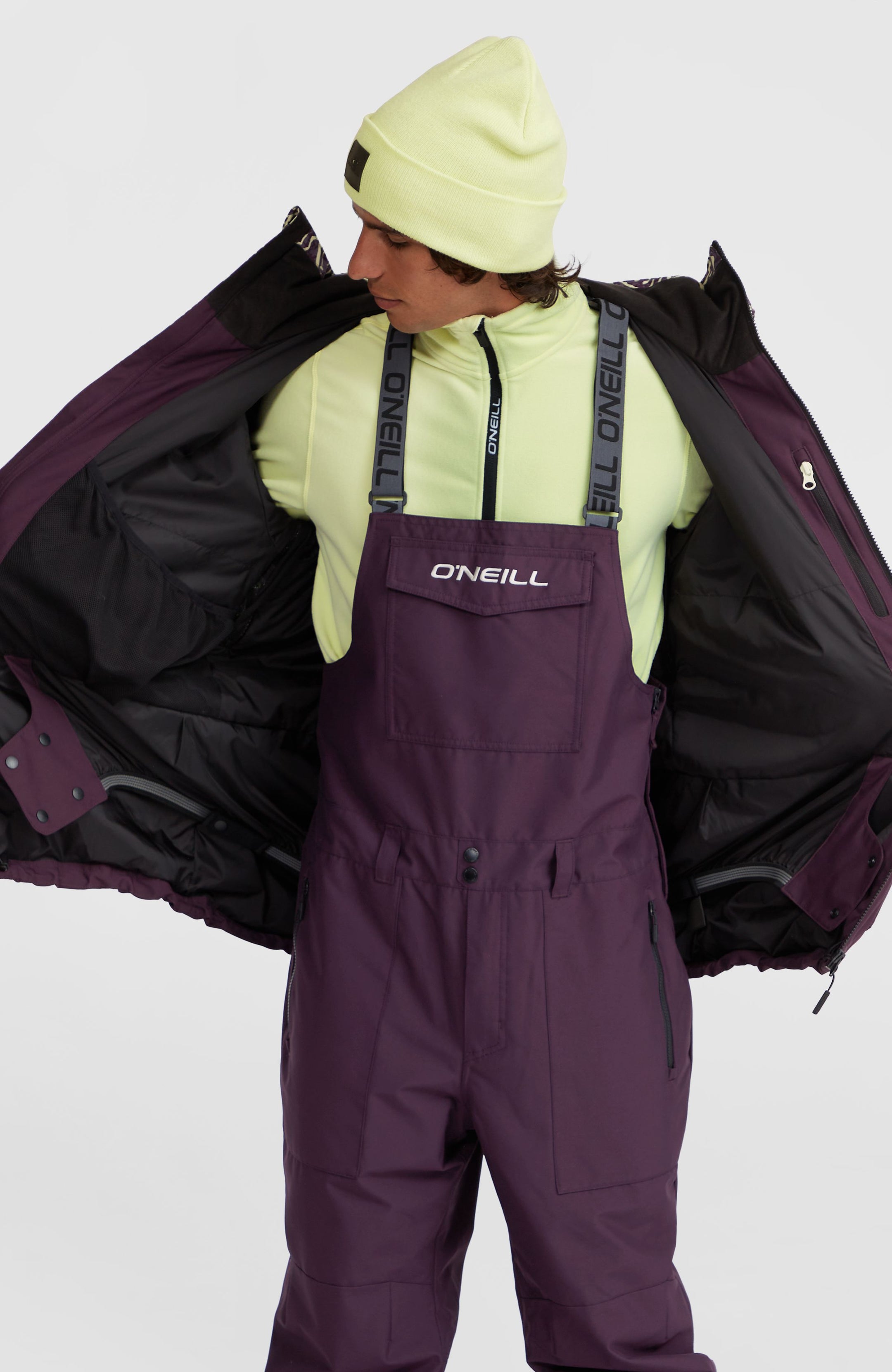O'Riginals Block Snow Jacket - Dark Purple Sketcheritage