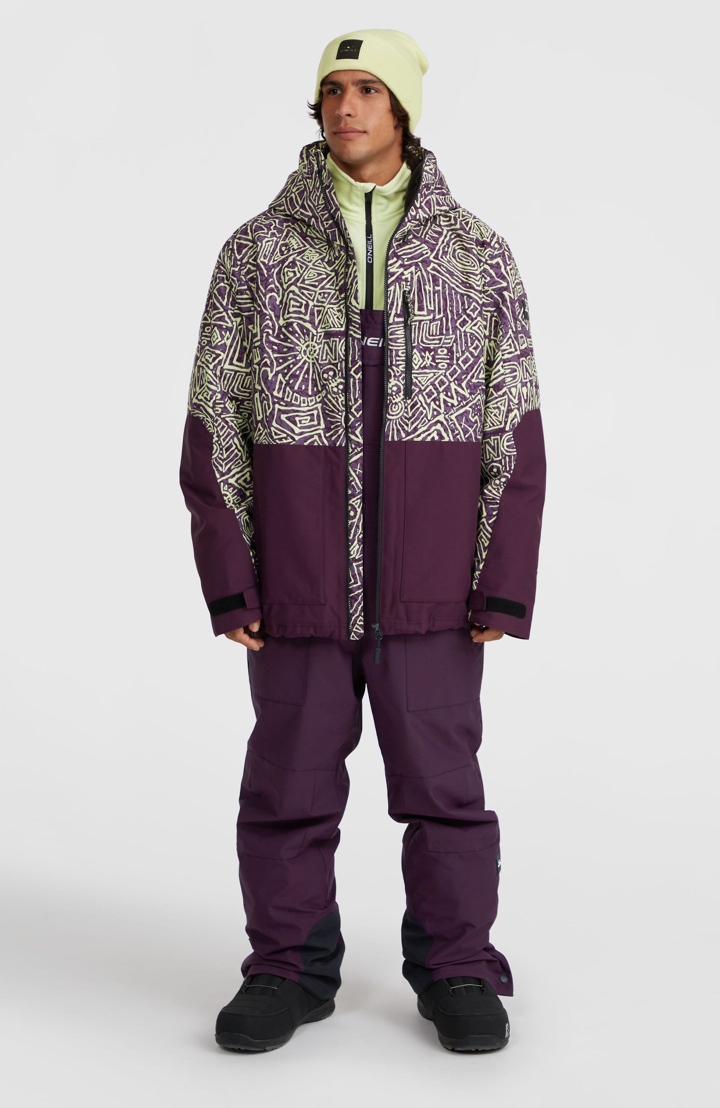 O'Riginals Block Snow Jacket - Dark Purple Sketcheritage