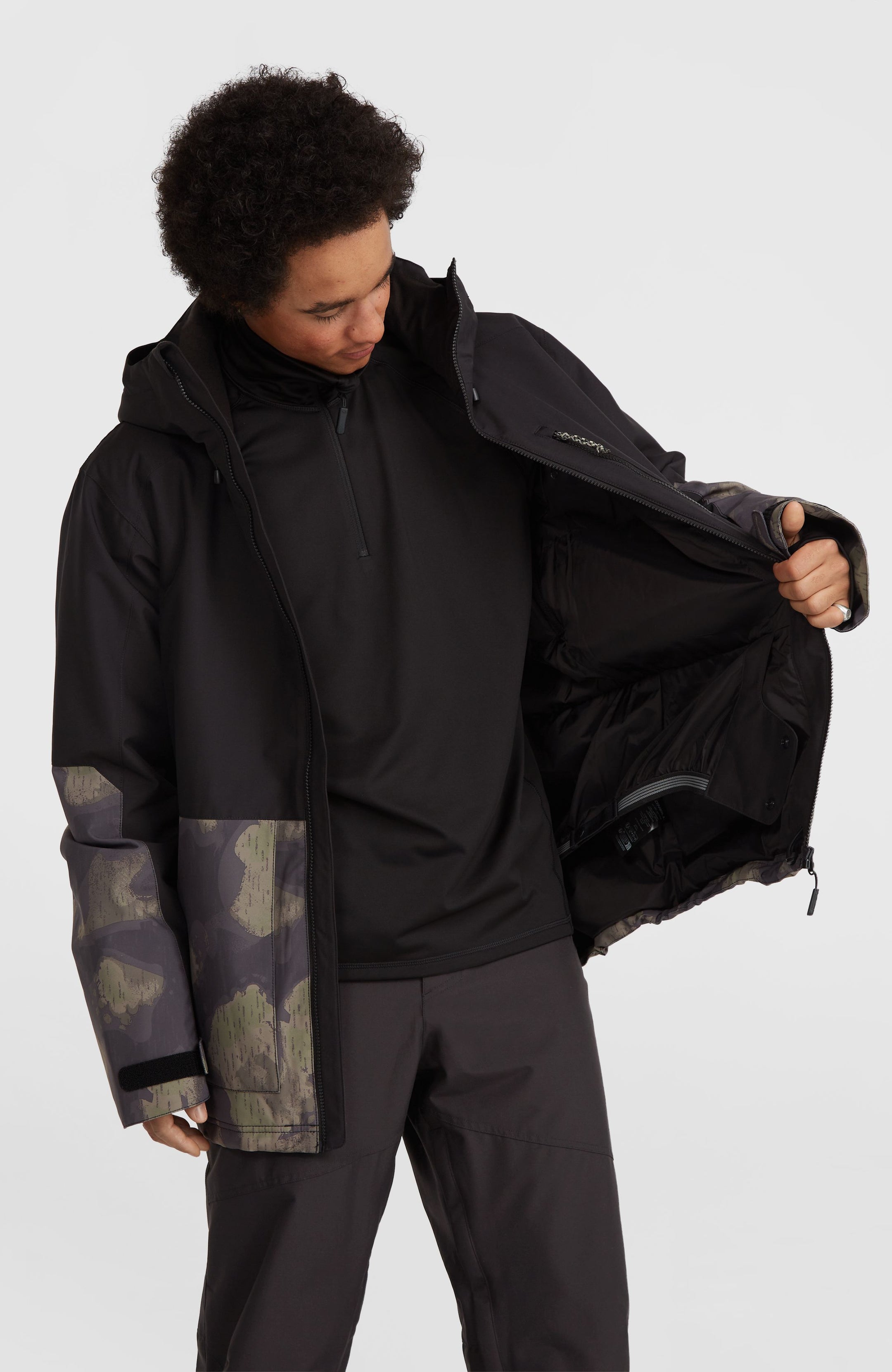O'Riginals Block Snow Jacket - Black Night Camo