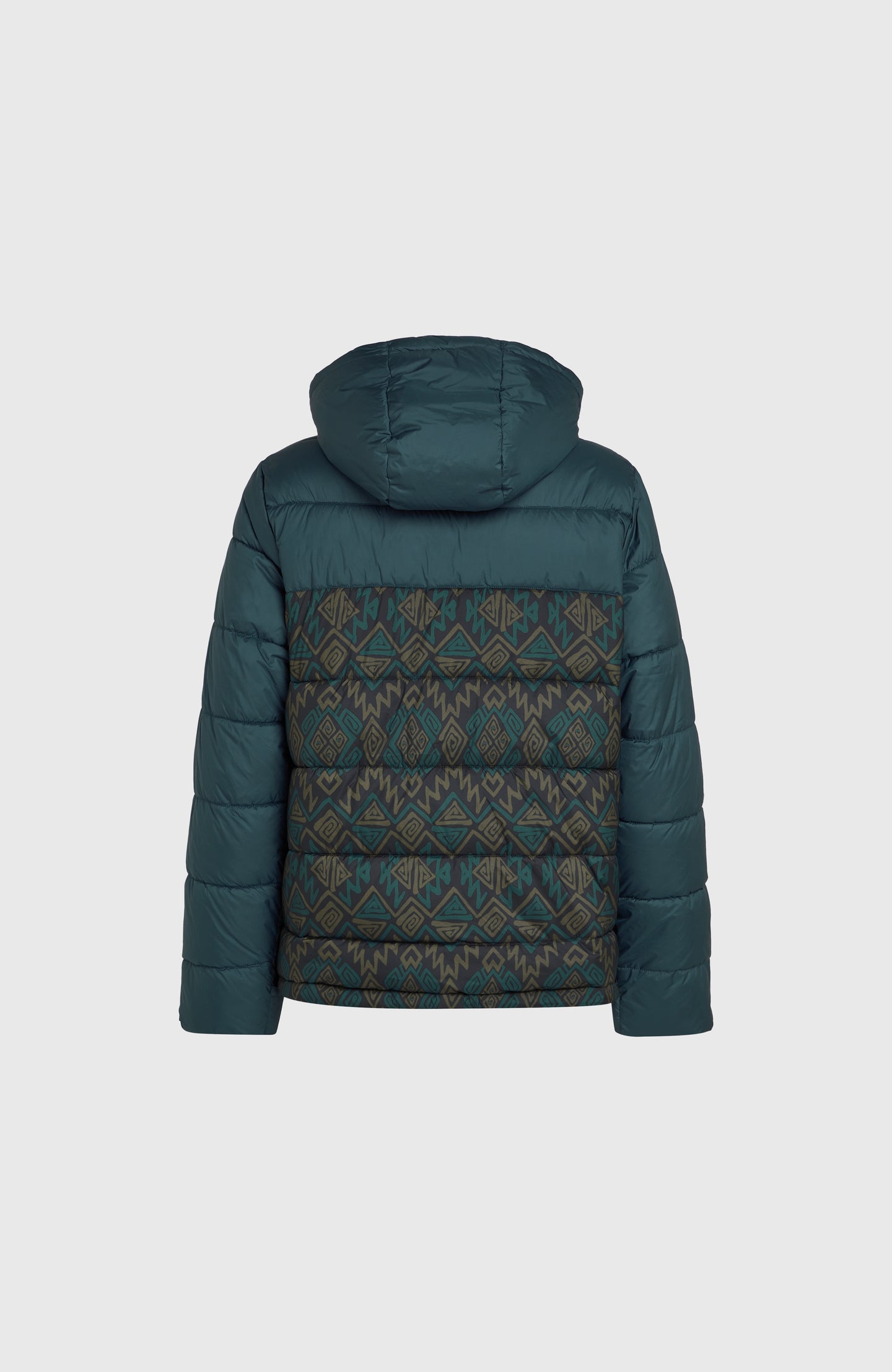 O'Riginals Puffer Jacket - Black Retro Ikat