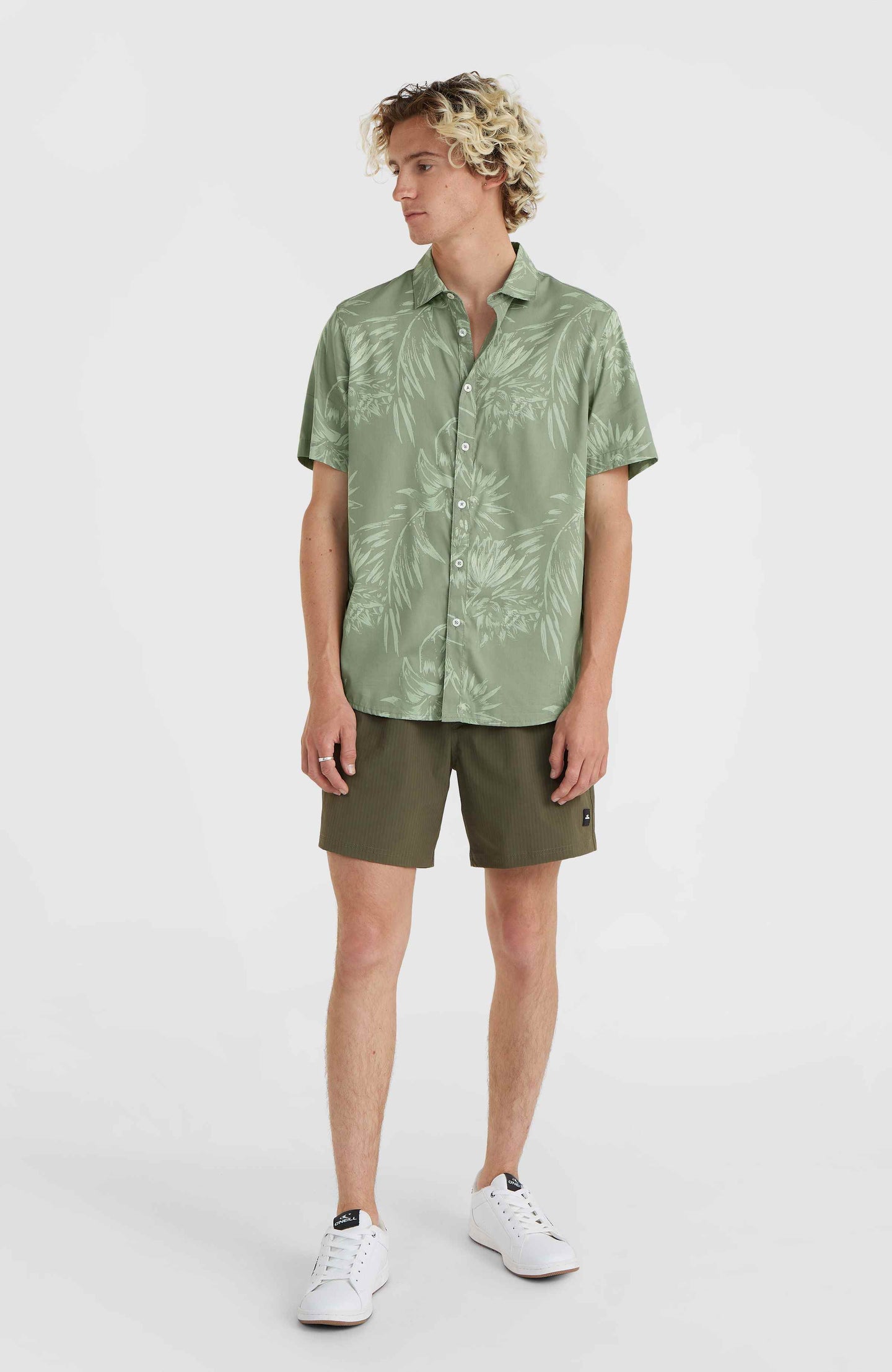 Mix & Match Floral Shirt - Green Tonal Tropicana