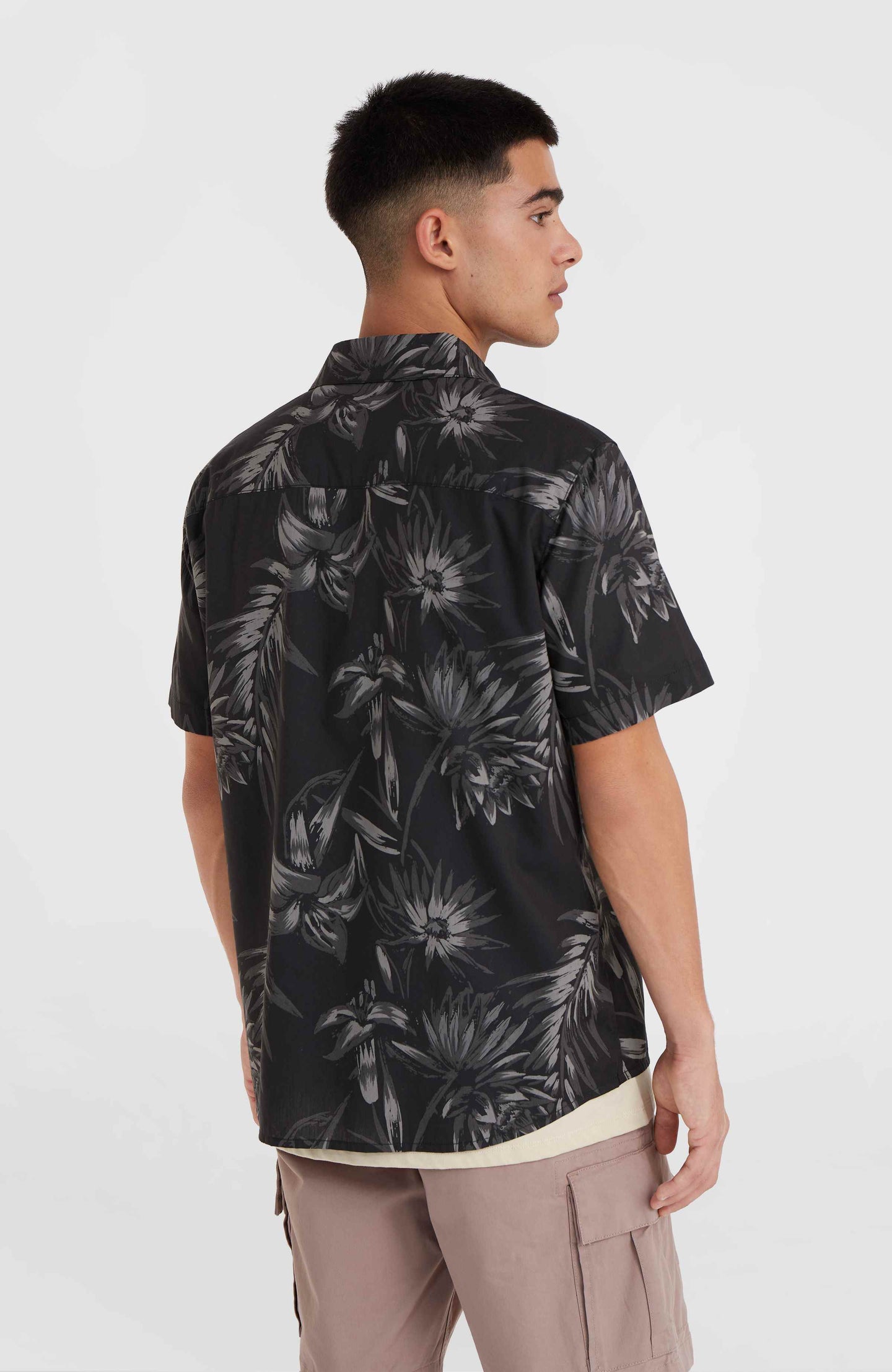 Mix & Match Floral Shirt - Black Tonal Tropican