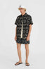 Mix & Match Beach Shirt - Black Fade IKAT