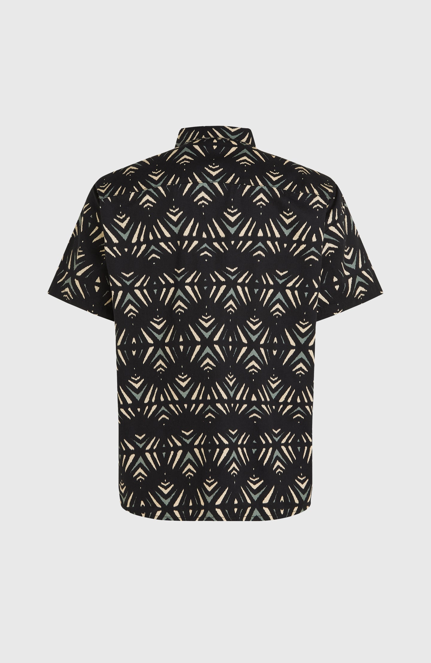 Mix & Match Beach Shirt - Black Fade IKAT