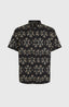 Mix & Match Beach Shirt - Black Fade IKAT