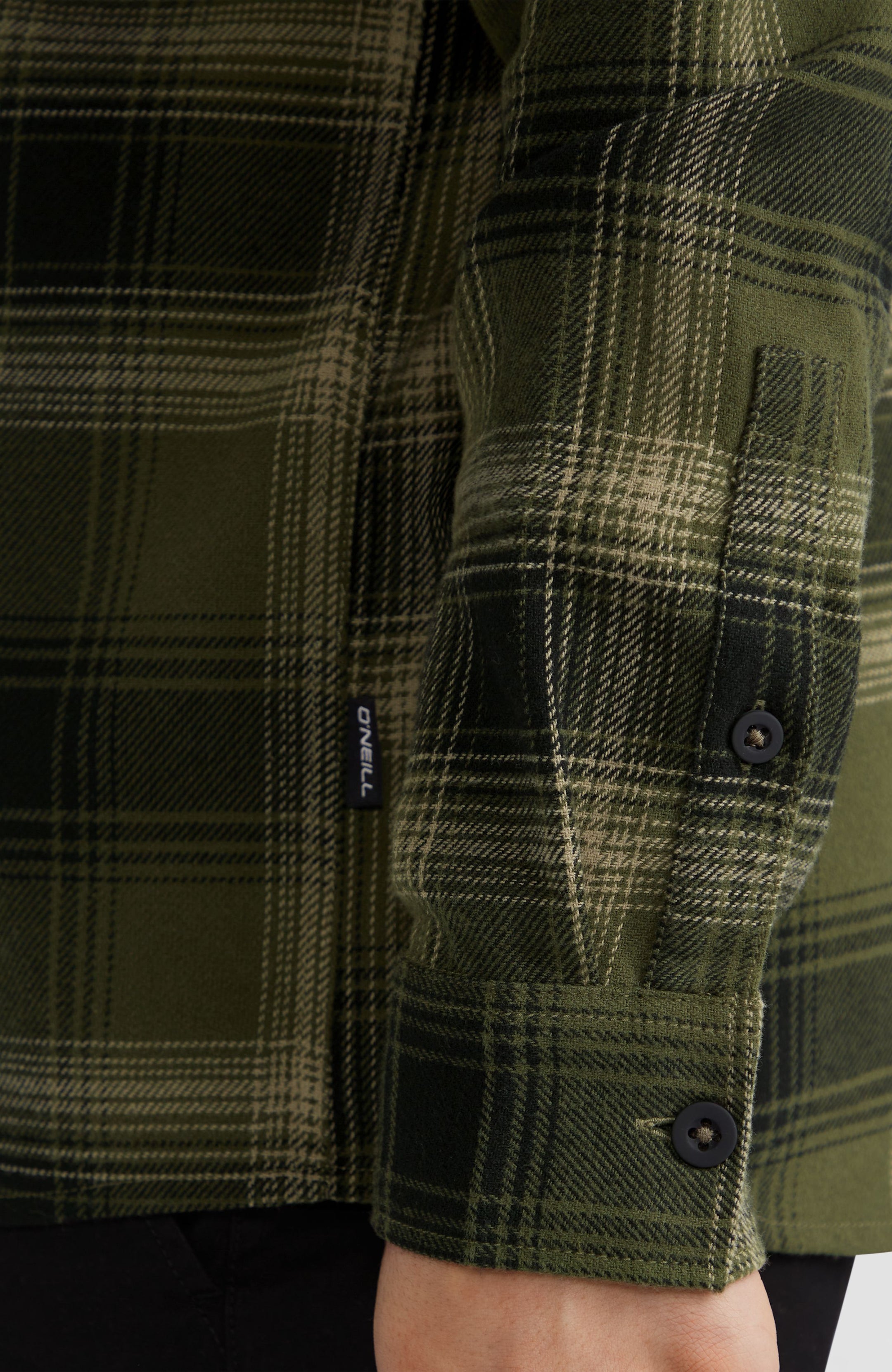 O'Neill Flannel Check Shirt - Green Check Small