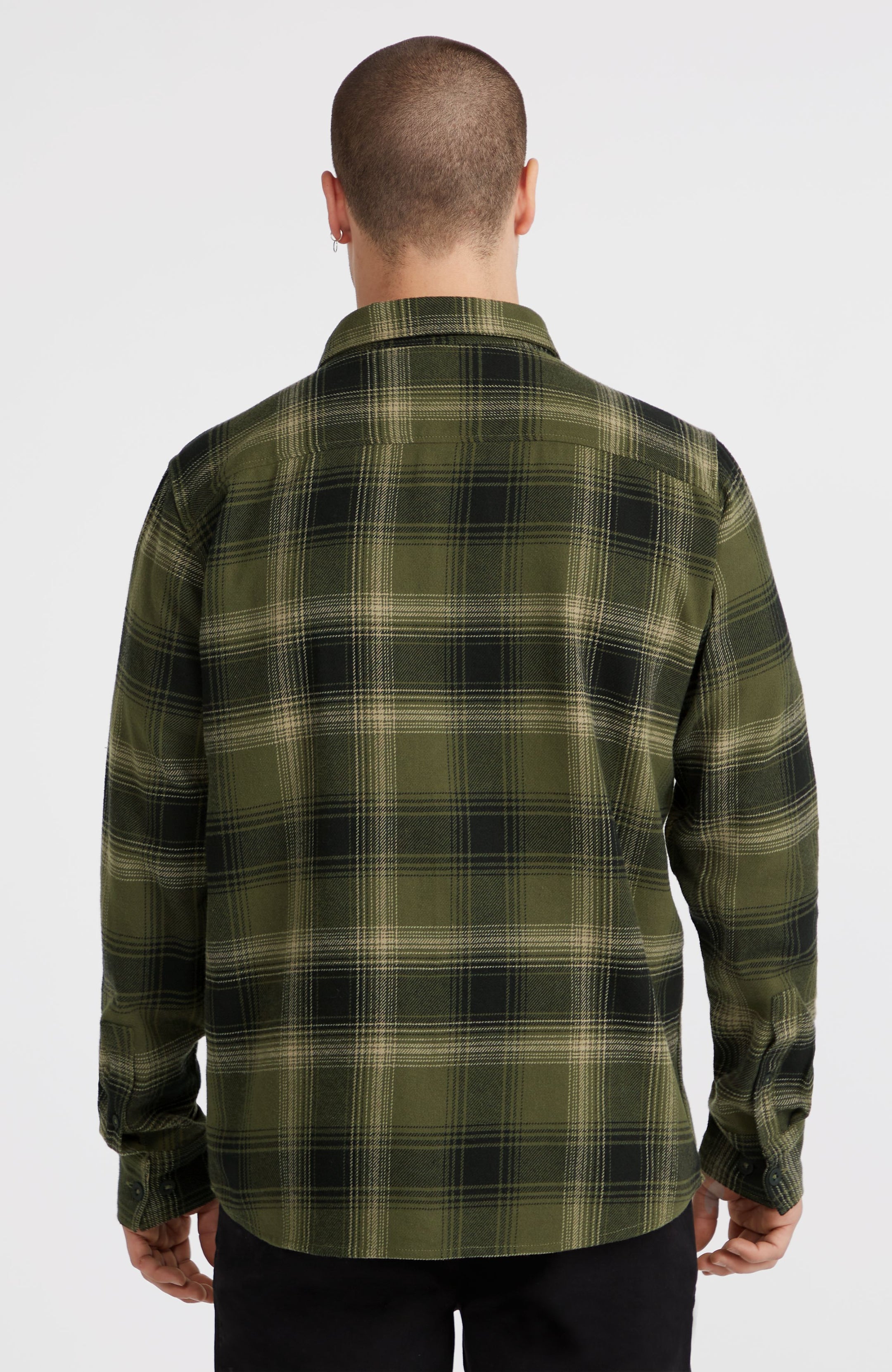 O'Neill Flannel Check Shirt - Green Check Small