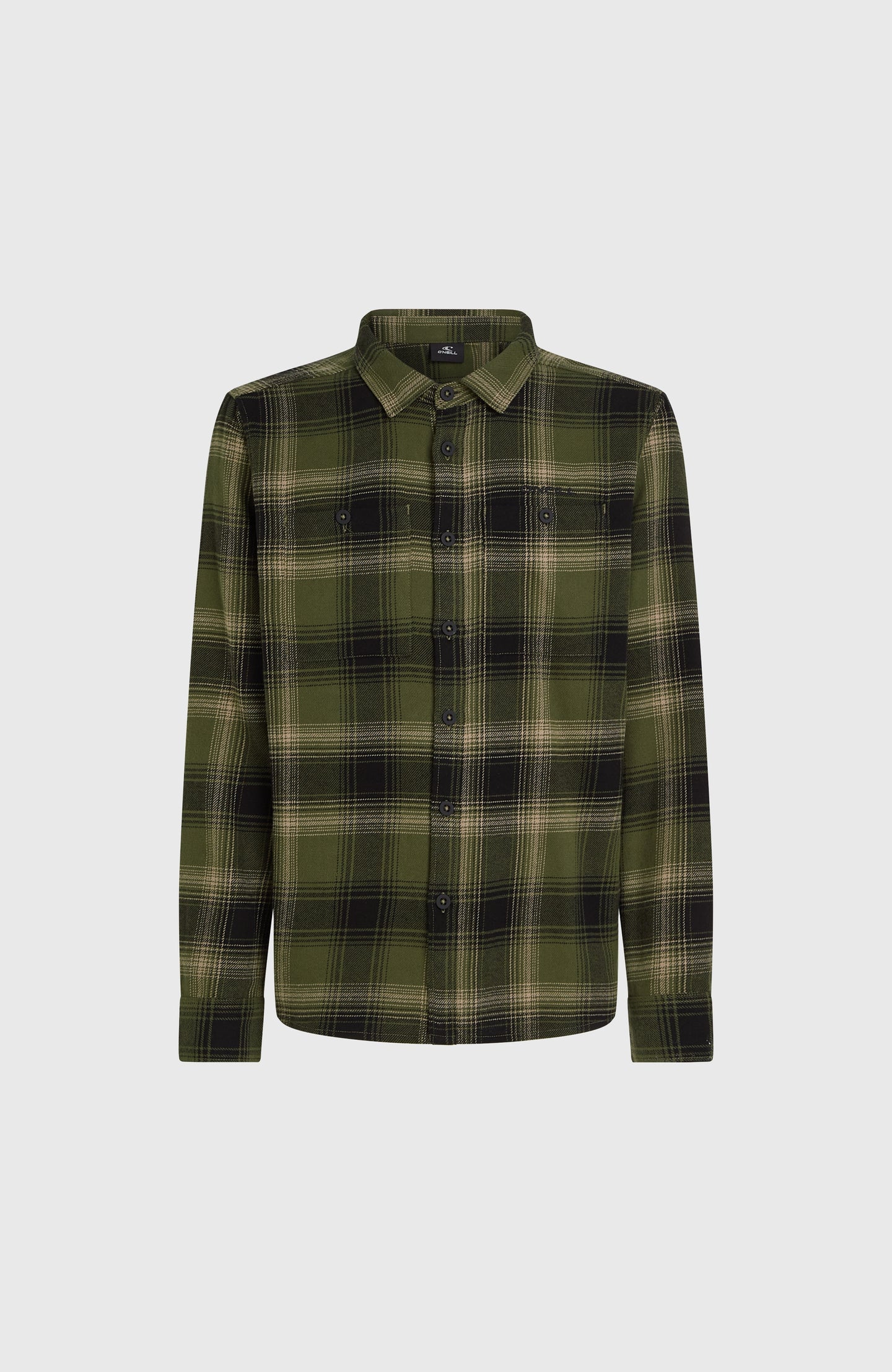O'Neill Flannel Check Shirt - Green Check Small