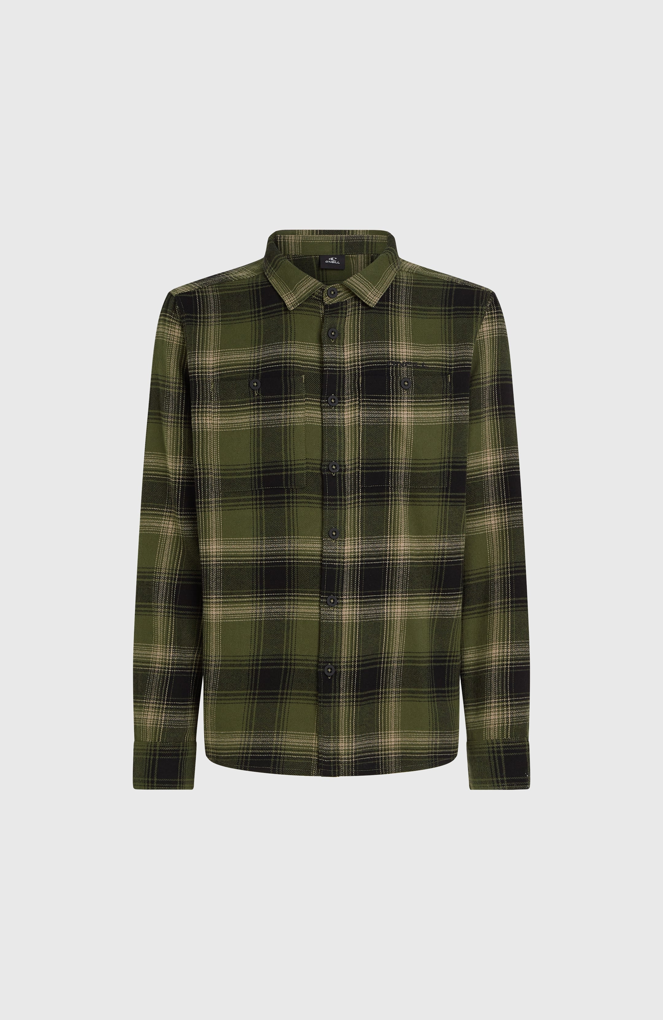 O'Neill Flannel Check Shirt - Green Check Small