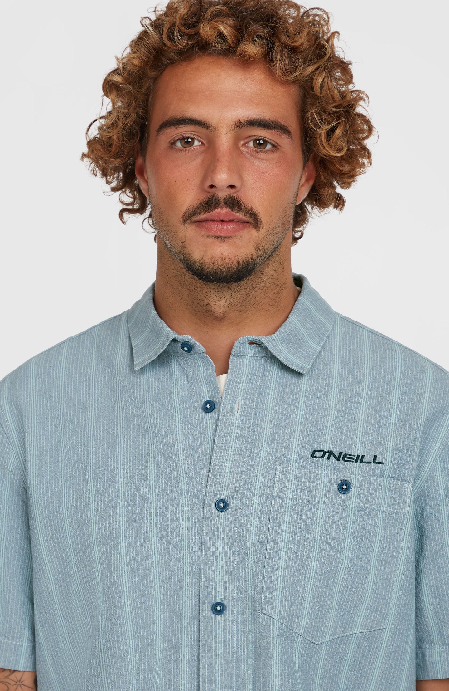 O'Neill Jacquard Stripe Shirt - Blue Cali Stripe