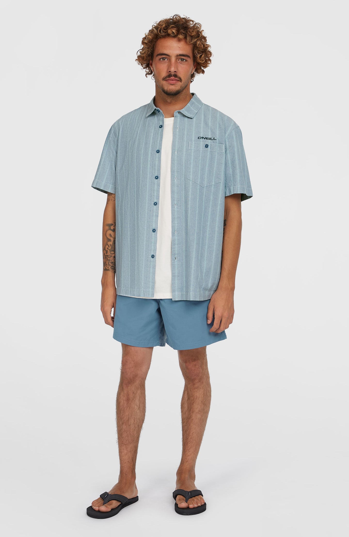 O'Neill Jacquard Stripe Shirt - Blue Cali Stripe
