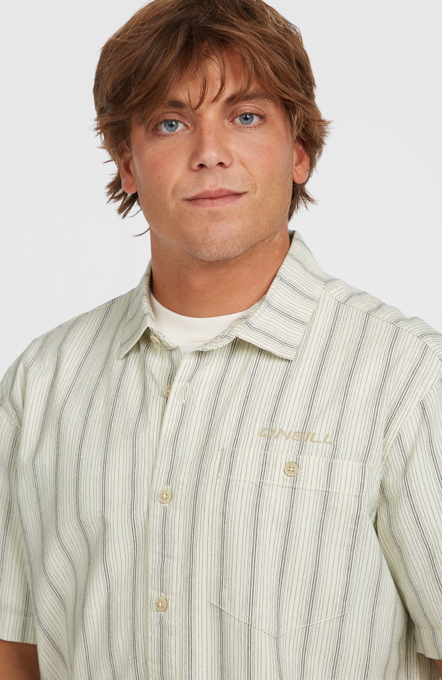 O'Neill Jacquard Stripe Shirt - Beige Cali Stripe