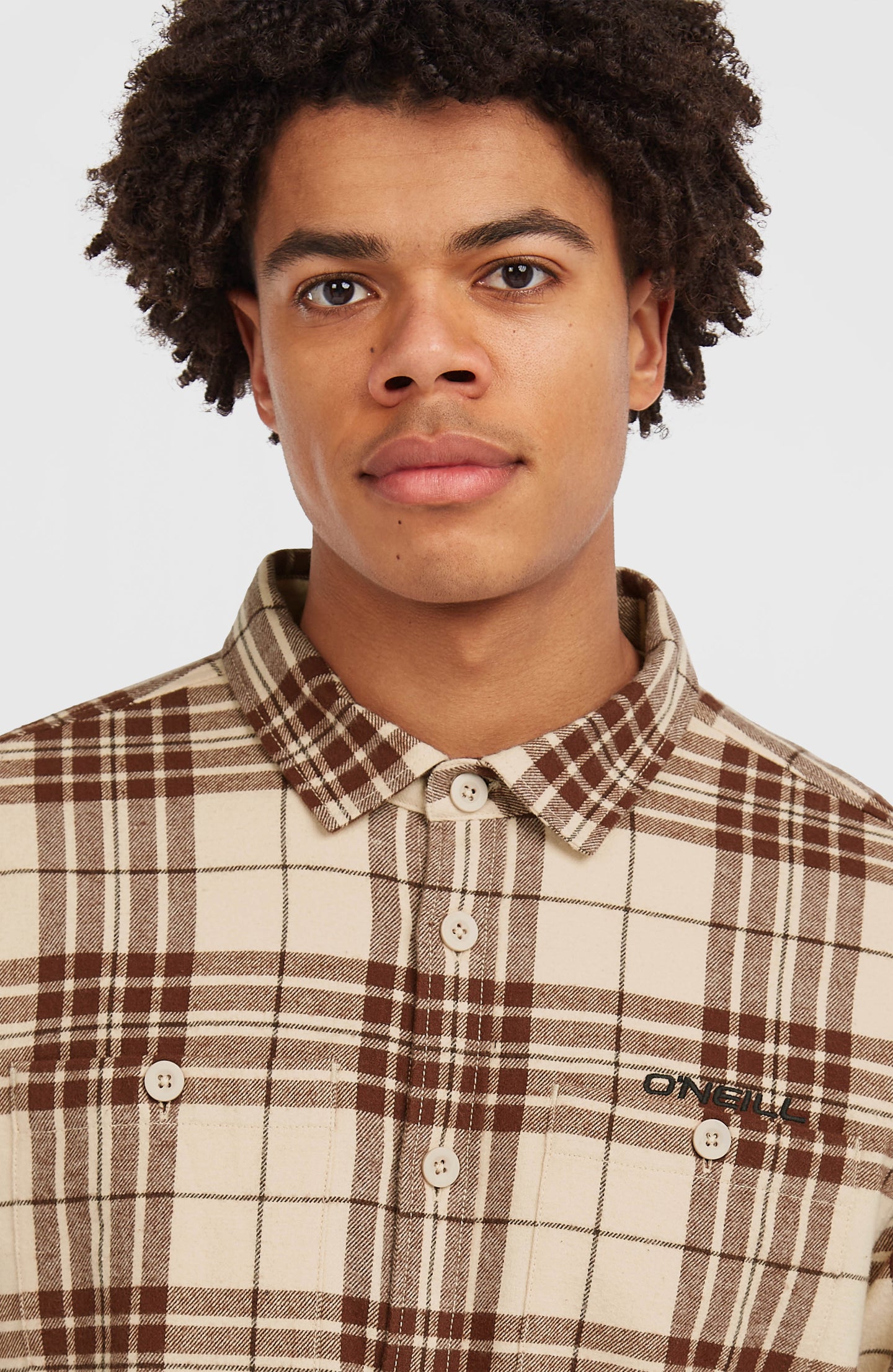 O'Neill Must-Have Flannel Shirt - Beige Flannel Check