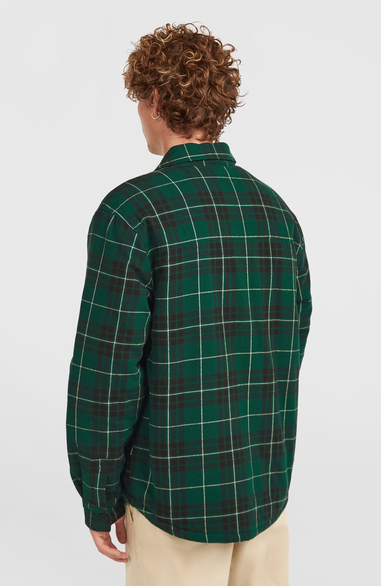 O'Neill Must-Have Fleece Lined Shirt - Green Flannel Check