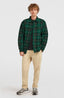 O'Neill Must-Have Fleece Lined Shirt - Green Flannel Check