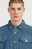 O'Riginals Corduroy Fleece Lined Overshirt - Mozart Blue