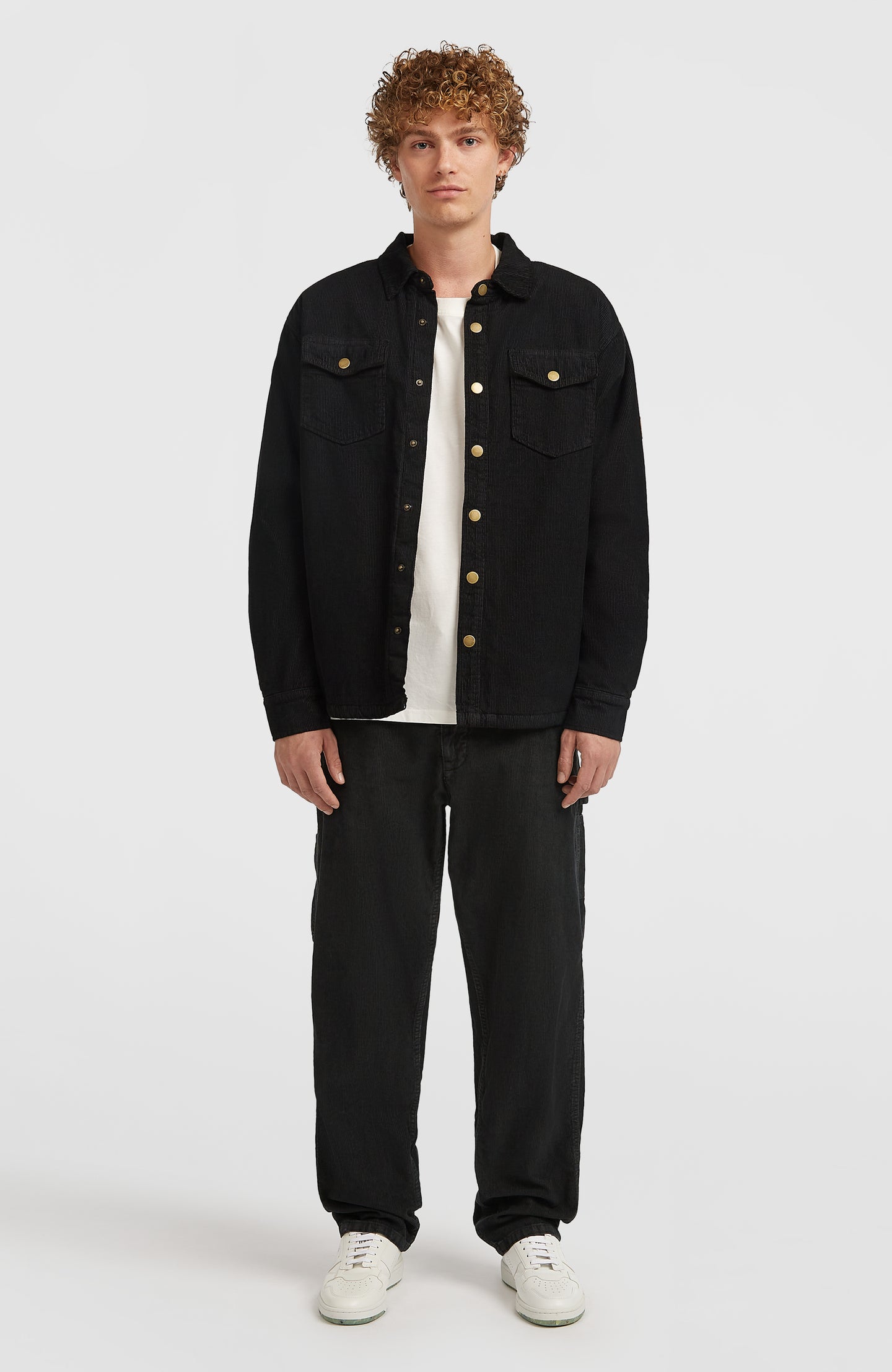 O'Riginals Corduroy Fleece Lined Overshirt - Black Out