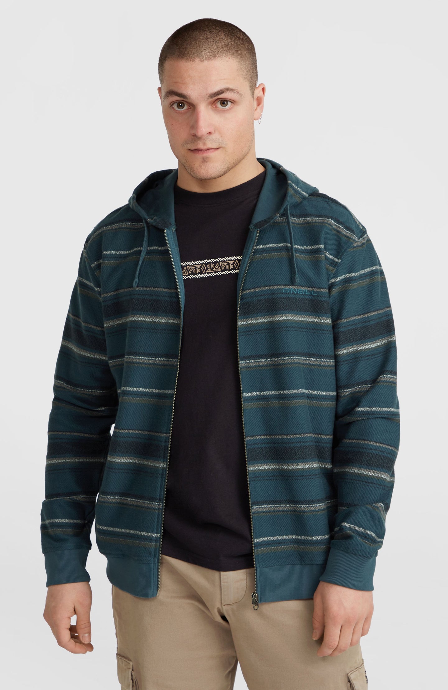 O'Neill Bavaro Fz Hoodie - Blue Ikat Stripe