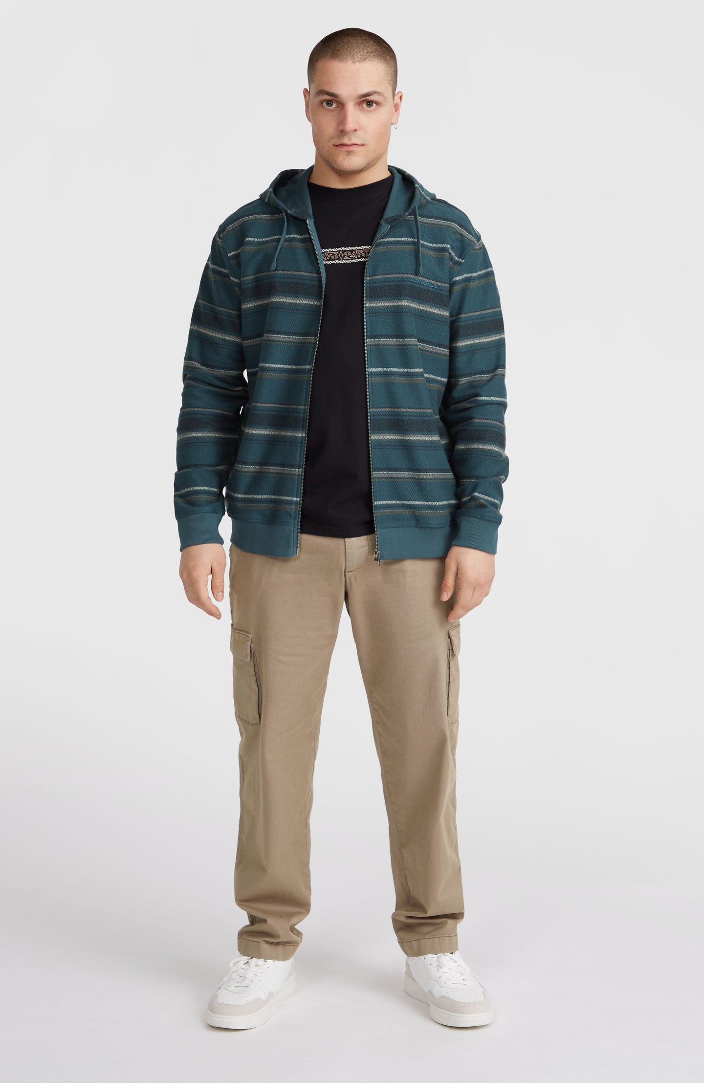 O'Neill Bavaro Fz Hoodie - Blue Ikat Stripe