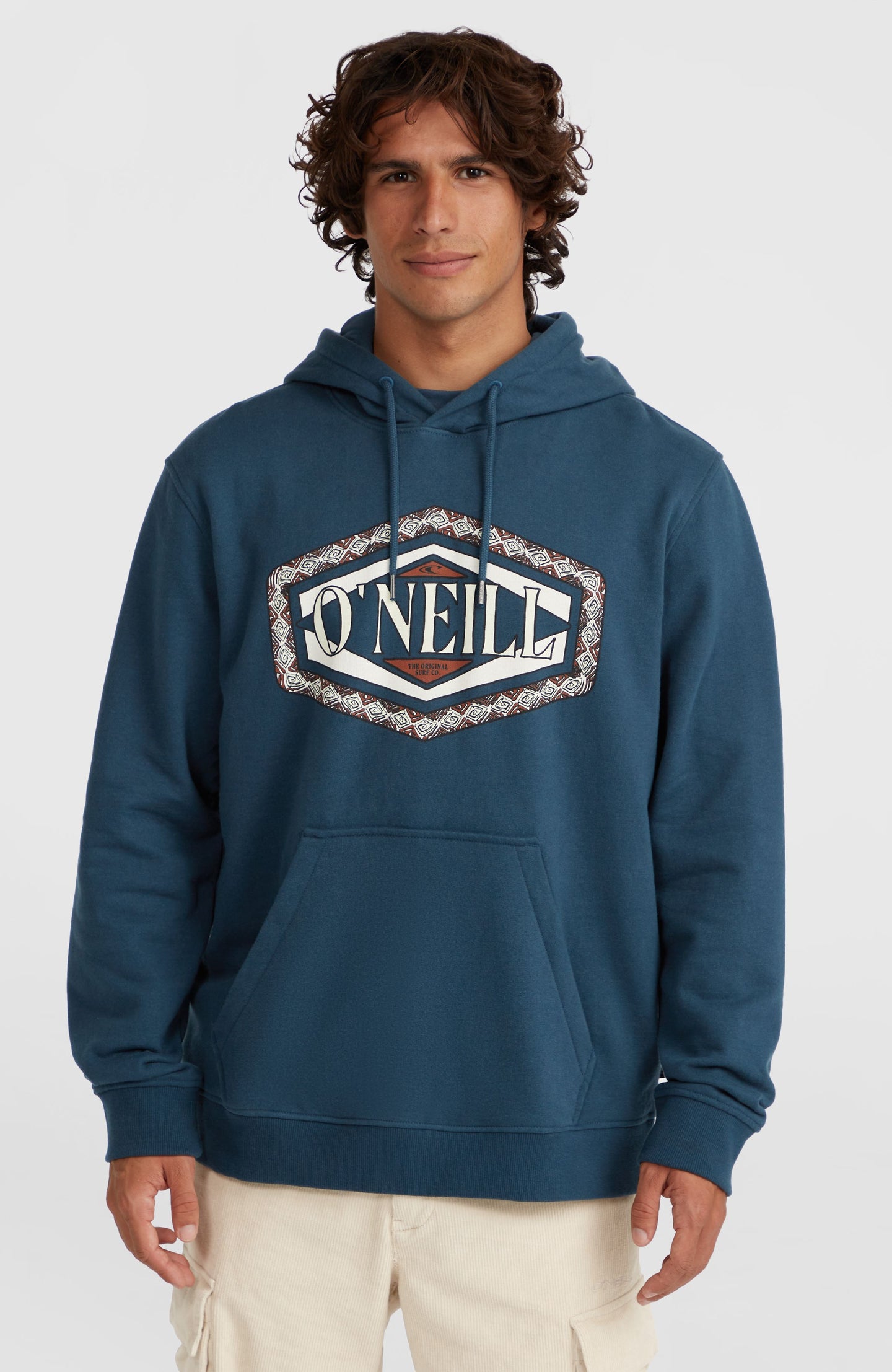 O'Neill Front Print Hoodie - Alma Steel