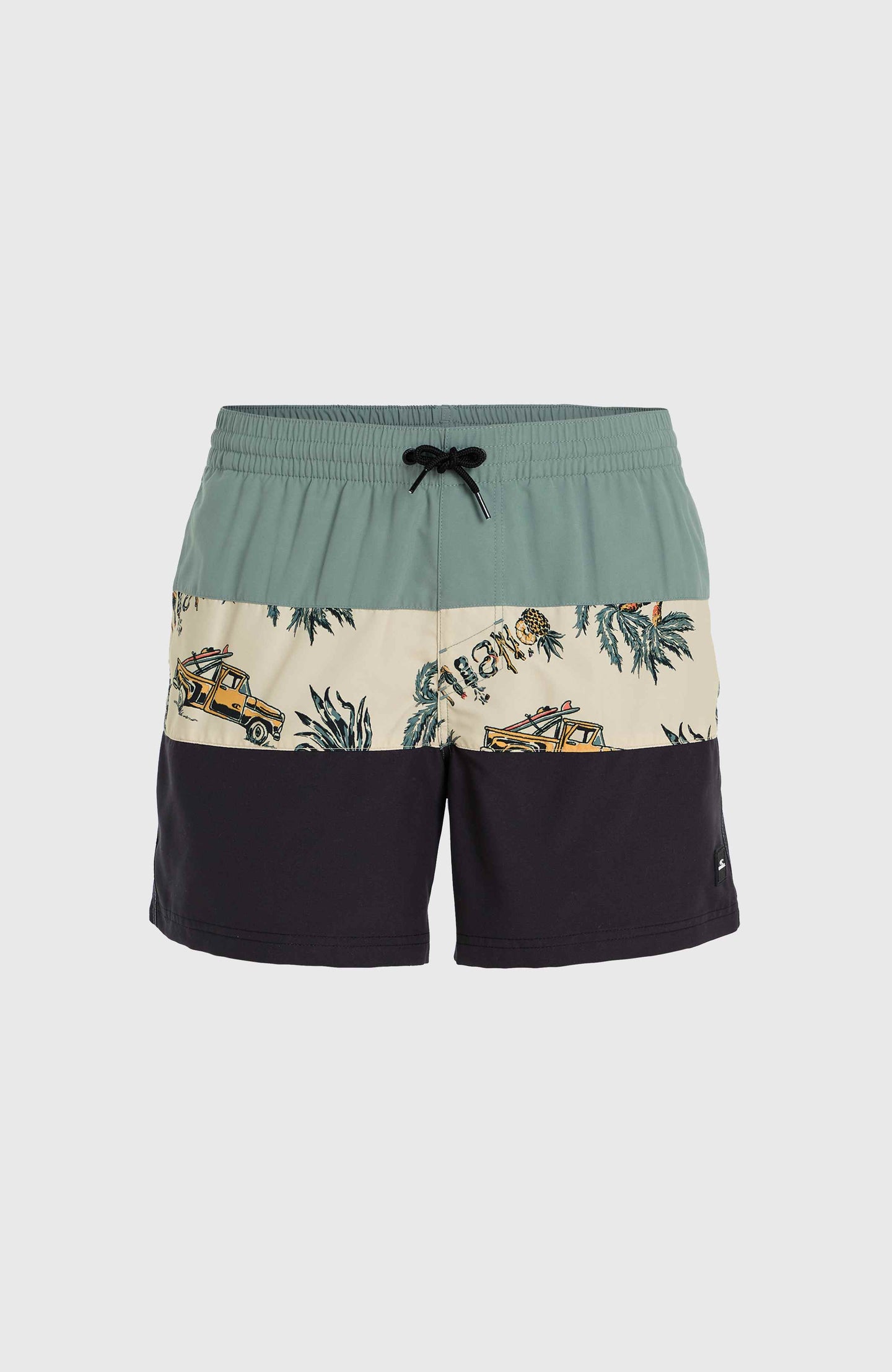 Mix & Match Cali Block 15'' Swim Shorts - Beige Venice Beach